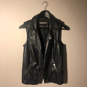 Faux Leather Vest